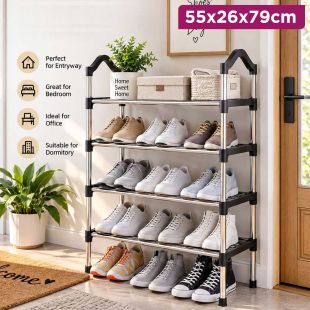4 Tier Shoe Rack 55 × 26 × 79 cm
