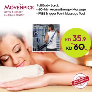 Luxury Spa Deal: 60-Min Massage & Dead Sea Scrub + FREE Trigger Point Gift at Mövenpick Bida'a Spa