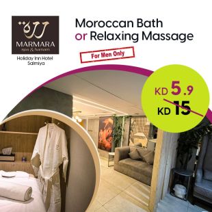 Moroccan Bath or Relaxation Massage at Marmara &ndash; Holiday Inn Salmiya