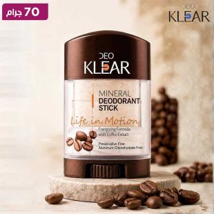 مزيل عرق لايف إن موشن المعدني بخلاصة القهوة 70 جم من Deo Klear