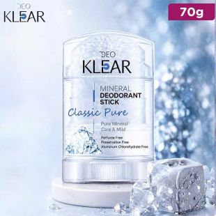 Deo Klear Classic Pure Mineral Deodorant Stick 70 G