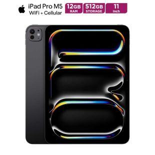 Apple iPad Pro 11-Inch M5 512GB 12GB RAM WiFi + Cellular Tablet - Space Black