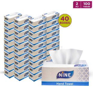 Nine Hand Towel 100x 2Ply - 40 pieces