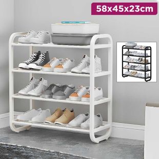 Metal 4 Layer Shoe Rack 58 x 45 x 23cm