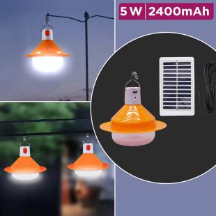 Solar Charging UFO Light Orange