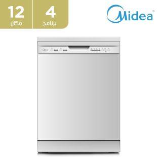 غسالة الصحون 4 برامج 12 اعداد - ابيض من Midea