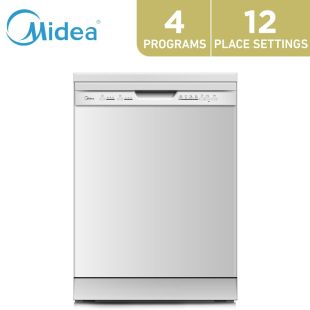 Midea 4 Programs 12 Place Settings Dishwasher - White