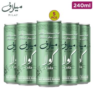 Milaf Sugar Free Date Extract Cola 240ml x 5