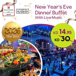 Enjoy the New Year Eve Dinner Buffet  at EL.PUBLICO - Millennium Hotel & Convention Center