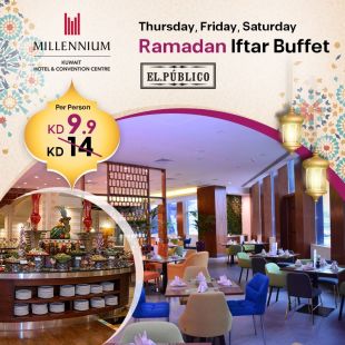Enjoy a Premium Ramadan Buffet at El.PUBLICO - Millennium Hotel & Convention Center - Salmiya