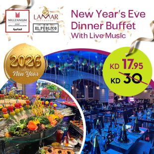 Enjoy the New Year Eve Dinner Buffet at Millennium Hotel & Convention Center