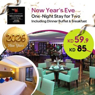 1 Night Stay in a Room Including New Year Dinner Buffet And Breakfast for 2 Persons at Millennium Central