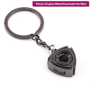 Rotary Engine Metal Keychain for Men