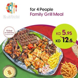 Grills Family Meal for 4 persons at Om Sara Kitchen