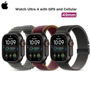 Watch Ultra 4 with GPS and Cellular 49mm Black Titanium with Strap by Apple