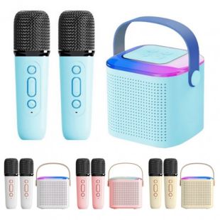 Mini Party Speaker with Dual Wireless Mic