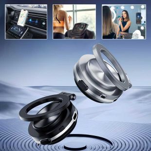 قاعدة هاتف مغناطيسية قابلة للدوران 360 درجة بتقنية شفط الهواء