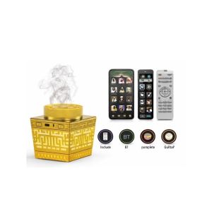 Rechargeable Electric Bakhoor Burner with Bluetooth Holy Quran Speaker & LED Light