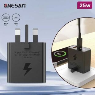 ONESAM 25W USB-C + USB-A Wall Charger