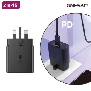 شاحن حائط منفذ PD Type-C قوة 45 واط من Onesam