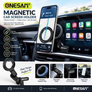 360° Rotating Magnetic Car Screen Phone Holder by Onesam