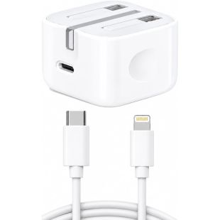 20W USB-C Wall Charger with USB-C to Lightning Cable