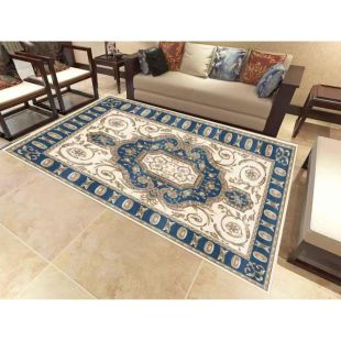 Ethnic Retro Style Non Slip Carpet for Living Room 2 x 3 m