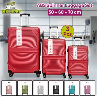 3Pcs ABS Spinner Luggage Set 50 + 60 + 70 cm