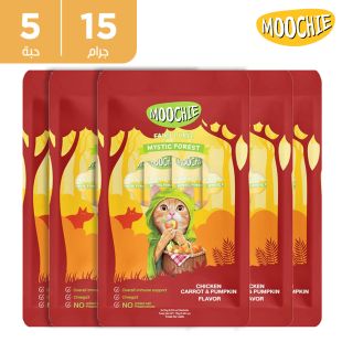 موتشي ستيكس - حلوى القطط بالدجاج والجزر واليقطين 5 × 15 جم