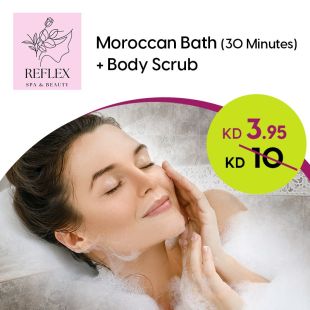 Moroccan Bath 30 Minutes + Scrub at Reflex Institute