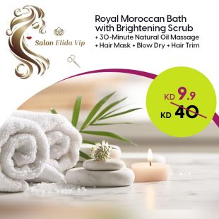 Royal Moroccan Bath + Brightening Scrub at Elida Salon