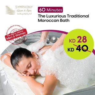 Moroccan Bath for Body Freshness 60 minutes -from Symphony Gym&Spa.