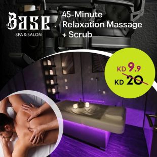45-Minute Relaxation Massage + Body Scrub at Base Salon & Spa