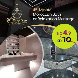 Moroccan Bath or Relax Message (45 min) from Sultan Alez Salon & Spa