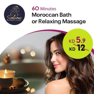 45-minute Moroccan Bath or Relaxing Massage at Sabina Beauty Salon