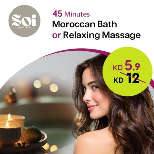 Moroccan Bath or Relax Massage (45 Min) at Soi Beauty Salon