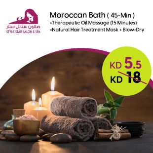 Moroccan Bath (45 min) Package at Style Star Salon & Spa