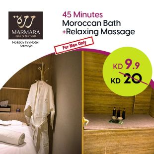 Moroccan Bath + 45-Minute Relaxation Massage at Marmara – Holiday Inn Salmiya