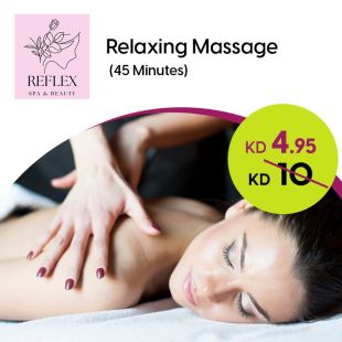 45 Minute Relaxing Massage at Reflex Institute