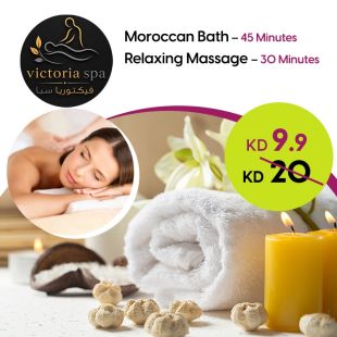 45-Min Moroccan Bath + 30-Min Relaxation Massage at Victoria Spa
