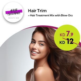  Hair Trim + Hair Treatment & Blow-Dry at Hair Elegance Salon