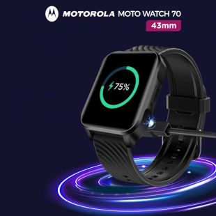 Motorola Moto Watch 70 Bluetooth Smartwatch 43mm - Phantom Black