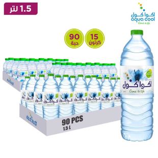 أكوا كول- مياه 6 × 1.5 لتر (15 كرتونة)