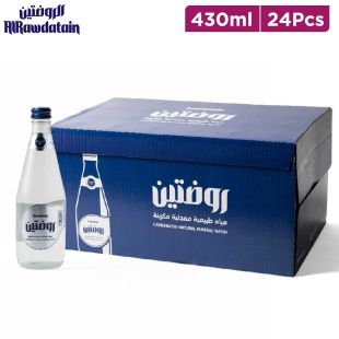 Rawdatain Carbonated Mineral Water Glass Bottle 430 ml x 24