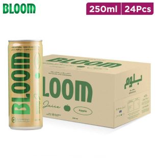 Bloom Apple juice can 250 ml x 24