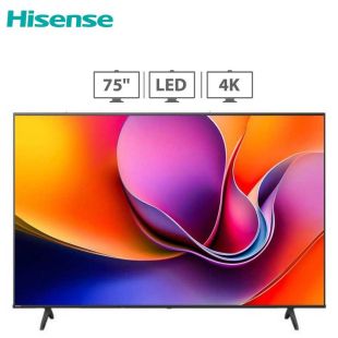 Hisense 75 inch 4K HDR LED TV - Black