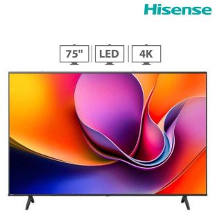 تلفزيون HDR LED مقاس 75 بوصة دقة 4K - أسود من Hisense