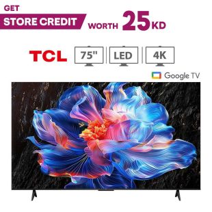 TCL 75P6K 75 INCH 4K LED GOOGLE TV + 25KD Store Credit