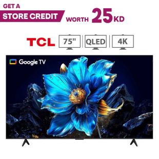 TCL 75 inch QLED 4K Google TV + 25KD Store Credit