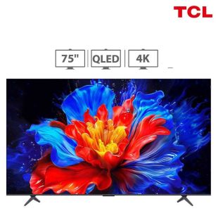 تلفزيون دقة 4K QLED مقاس 75 بوصة مع دعم جوجل ومعدل تحديث 144 هرتز من TCL